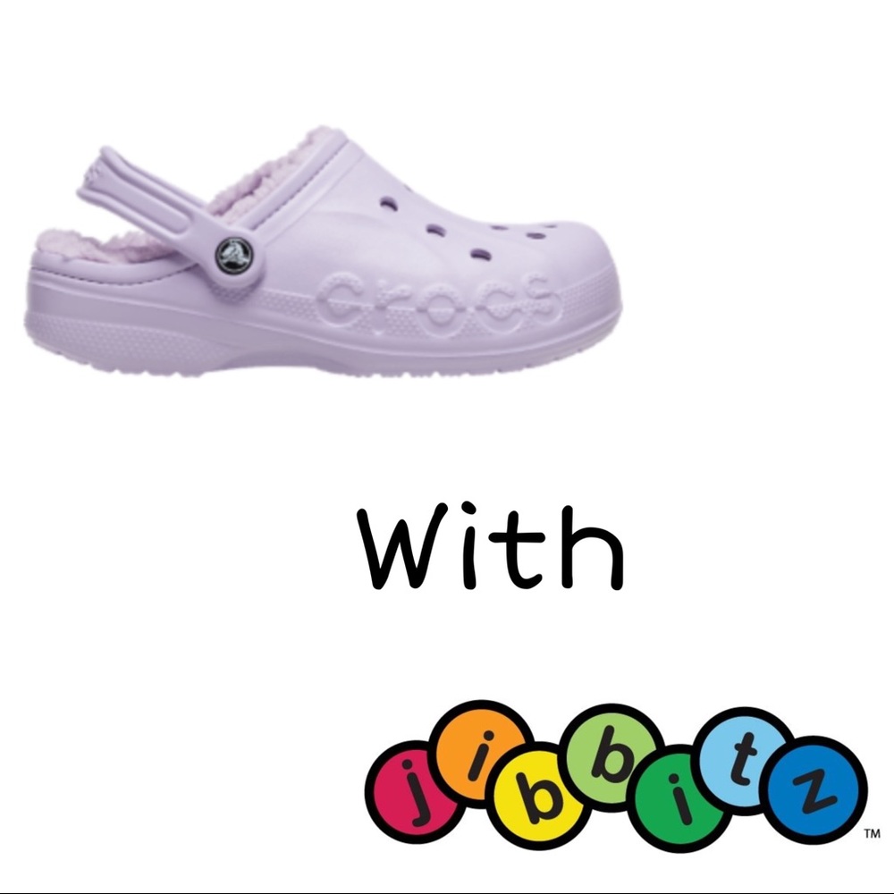 Fuzzy Lined Crocs + Jibbitz Disney Princess or other Charms